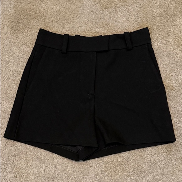 Maje High Waist Black Shorts - Picture 1 of 8